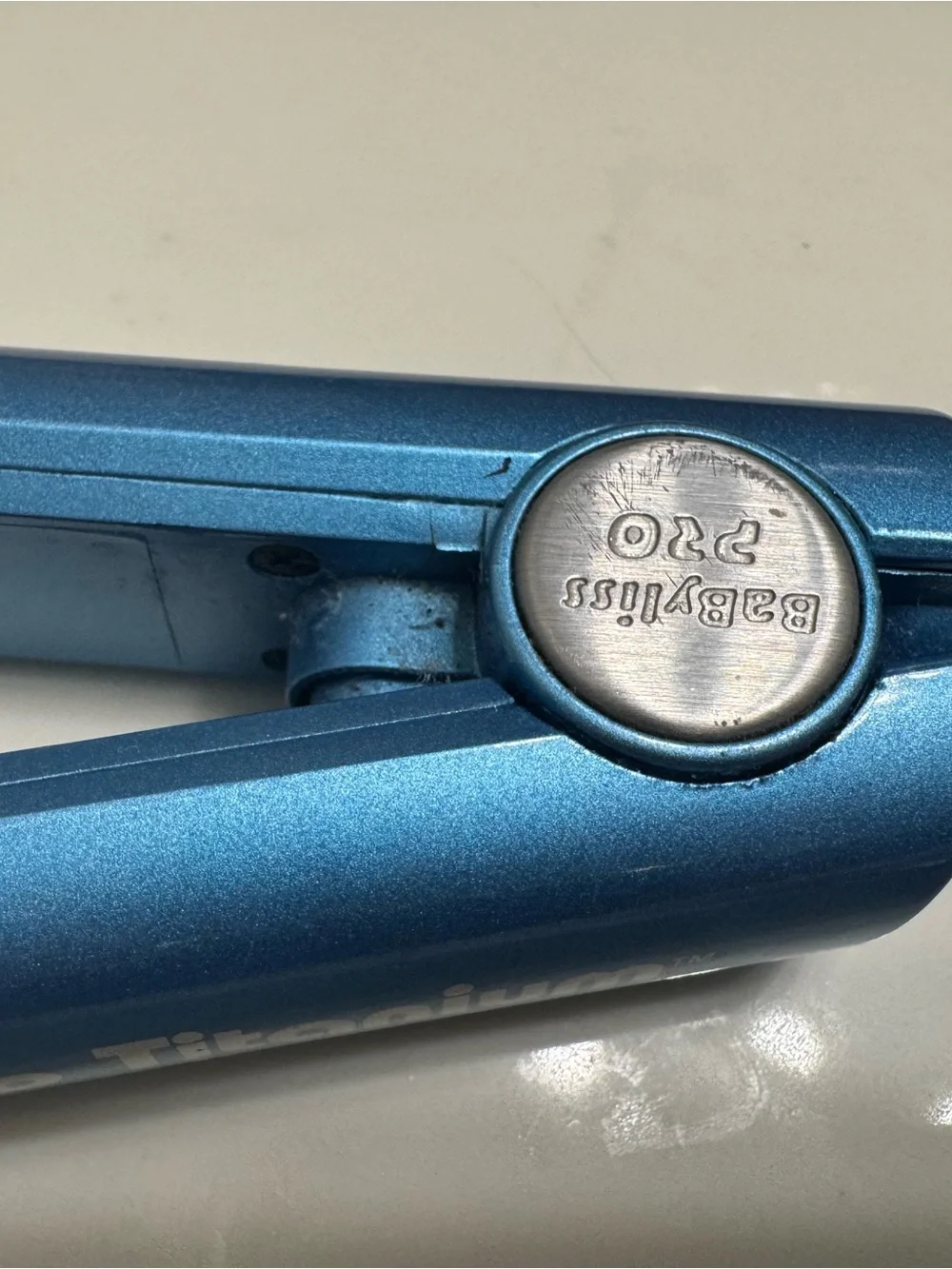 BaBylissPRO Nano Titanium Blue Hair Straightener - Compact Flat Iron
